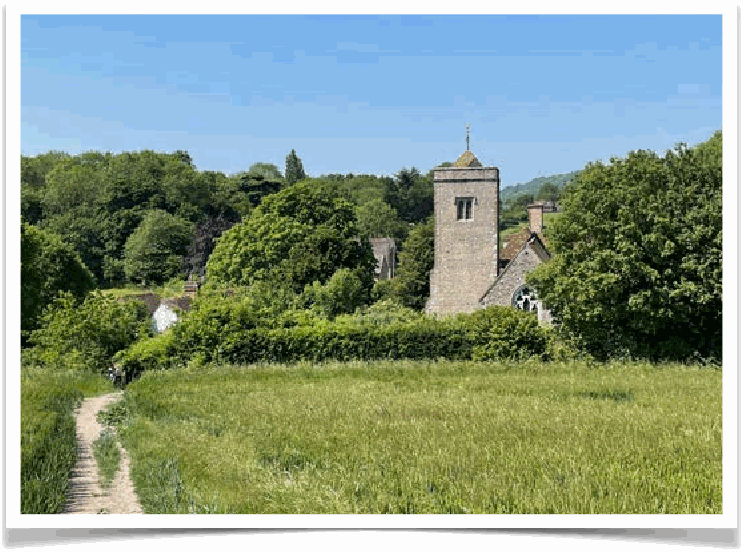 Historic buildings and paths in Kent